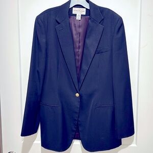 Evan-Picone navy blue blazer, wool blend, size 14